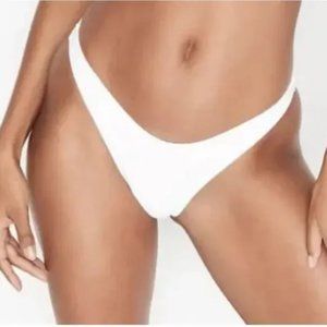 Victorias Secret Swim Escondido Brazilian Sexy Bikini Bottom White